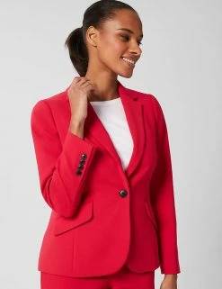 Budget ⭐ HOBBS Jackets & Blazers Single Breasted Blazer 👏 -New In Womens Sales 2022 SD 10 T83 1087 A0 X EC 2