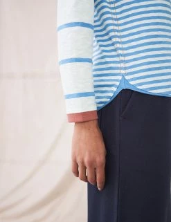 New 🔥 White Stuff Women Pure Cotton Striped Long Sleeve Top 🛒 -New In Womens Sales 2022 SD 10 T83 1355 E4 X EC 2