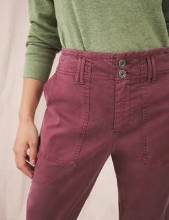 Cheap ✔️ White Stuff Cotton Blend Cargo Straight Leg Trousers ✔️ -New In Womens Sales 2022 SD 10 T83 1357 D0 X EC 1