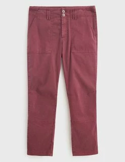 Cheap ✔️ White Stuff Cotton Blend Cargo Straight Leg Trousers ✔️ -New In Womens Sales 2022 SD 10 T83 1357 D0 X EC 90