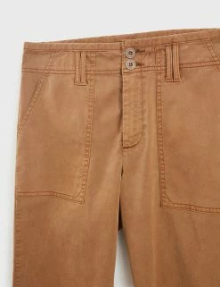 Cheap ✔️ White Stuff Cotton Blend Cargo Straight Leg Trousers ✔️ -New In Womens Sales 2022 SD 10 T83 1357 VS X EC 2