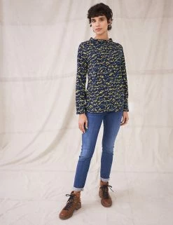 Buy ๐ White Stuff Women Pure Cotton Printed High Neck Top โ๏ธ