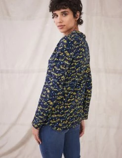 Buy 😍 White Stuff Women Pure Cotton Printed High Neck Top ✔️ -New In Womens Sales 2022 SD 10 T83 1368 F4 X EC 1