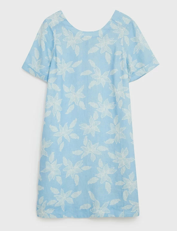 Cheap π White Stuff π Dresses Pure Linen Floral Knee Length Shift π Dress π 2 Cheap π White Stuff π Dresses Pure Linen Floral Knee Length Shift π Dress π - Image 2