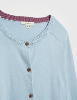 Coupon 🔔 White Stuff Cardigans Pure Organic Cotton Crew Neck Cardigan 👍 -New In Womens Sales 2022 SD 10 T83 1493 E0 X EC 4