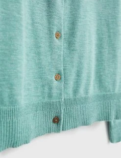Coupon 🔔 White Stuff Cardigans Pure Organic Cotton Crew Neck Cardigan 👍 -New In Womens Sales 2022 SD 10 T83 1493 NT X EC 4