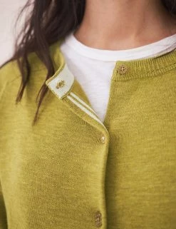 Coupon 🔔 White Stuff Cardigans Pure Organic Cotton Crew Neck Cardigan 👍 -New In Womens Sales 2022 SD 10 T83 1493 R0 X EC 2