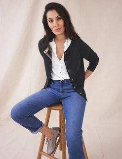 Coupon 🔔 White Stuff Cardigans Pure Organic Cotton Crew Neck Cardigan 👍 -New In Womens Sales 2022 SD 10 T83 1493 Y0 X EC 0