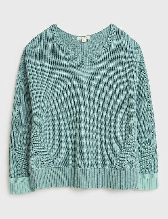 Discount 😉 White Stuff Jumpers Pure Organic Cotton Pointelle Jumper ❤️ 2 Discount 😉 White Stuff Jumpers Pure Organic Cotton Pointelle Jumper ❤️ - Image 2