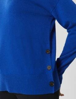 Hot Sale 😍 HOBBS Jumpers Merino Wool Blend Crew Neck Jumper 😉 -New In Womens Sales 2022 SD 10 T83 1534 E0 X EC 2