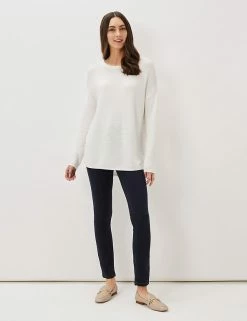 Top 10 🥰 Phase Eight Jumpers Ribbed Crew Neck Button Detail Jumper 😍 -New In Womens Sales 2022 SD 10 T83 1564 KY X EC 3