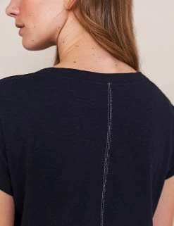 Top 10 🧨 White Stuff Women Pure Cotton Notch Neck T-Shirt 😀 -New In Womens Sales 2022 SD 10 T83 2073 F0 X EC 1