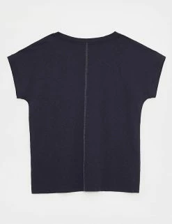 Top 10 🧨 White Stuff Women Pure Cotton Notch Neck T-Shirt 😀 -New In Womens Sales 2022 SD 10 T83 2073 F0 X EC 3