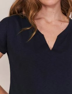 Top 10 🧨 White Stuff Women Pure Cotton Notch Neck T-Shirt 😀 -New In Womens Sales 2022 SD 10 T83 2073 F0 X EC 4