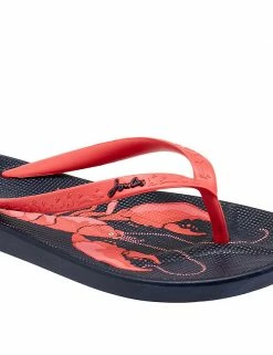 Best deal ⭐ Joules 🩴 Sandals Lobster Print Flip Flops 🔔 -New In Womens Sales 2022 SD 10 T83 2188 F4 X EC 3