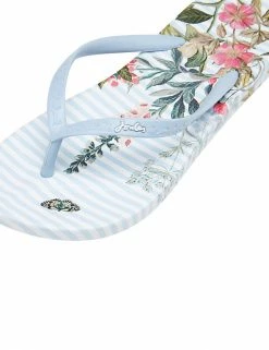 Best deal 💯 Joules 🩴 Sandals Floral Striped Flip Flops ✔️ -New In Womens Sales 2022 SD 10 T83 2189 E4 X EC 3