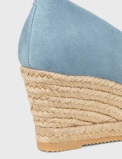 Cheap 🎁 HOBBS 🩴 Sandals Suede Wedge Espadrilles 🌟 -New In Womens Sales 2022 SD 10 T83 2197 E4 X EC 4