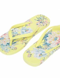 Discount 😍 Joules 🩴 Sandals Floral Flat Flip Flops 😍 -New In Womens Sales 2022 SD 10 T83 2198 R4 X EC 90