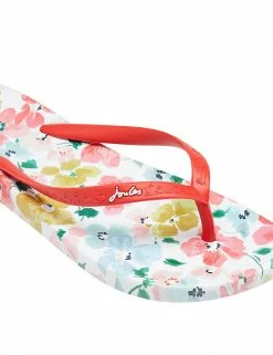 Discount 😍 Joules 🩴 Sandals Floral Flat Flip Flops 😍 -New In Womens Sales 2022 SD 10 T83 2198 Z4 X EC 3