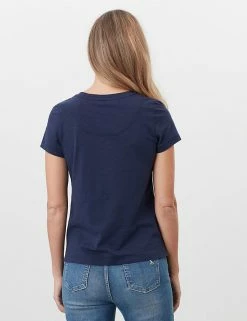 Wholesale ✔️ Joules Women Pure Cotton Embellished Scoop Neck T-Shirt 🎉 -New In Womens Sales 2022 SD 10 T83 2302 F4 X EC 2