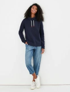 Hot Sale 😍 Joules Sweatshirts Cotton Blend Funnel Neck Sweatshirt ✨ -New In Womens Sales 2022 SD 10 T83 2329 F4 X EC 2