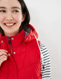 Best Sale ✨ Joules 🧥 Coats & Jackets Quilted Hooded Gilet ✨ -New In Womens Sales 2022 SD 10 T83 2375 B0 X EC 1