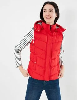 Best Sale ✨ Joules 🧥 Coats & Jackets Quilted Hooded Gilet ✨ -New In Womens Sales 2022 SD 10 T83 2375 B0 X EC 2