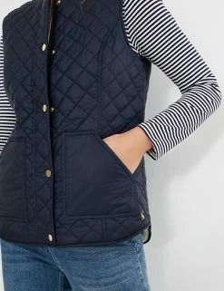 Brand new 🔥 Joules 🧥 Coats & Jackets Reversible Quilted Gilet 🛒 -New In Womens Sales 2022 SD 10 T83 2377 F0 X EC 5