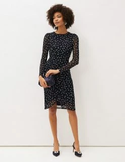 Brand new 🛒 Phase Eight 👗 Dresses Polka Dot Knee Length Bodycon 👗 Dress ✔️