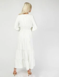 Best Pirce 🔔 Little Mistress X Vogue Williams 👗 Dresses Crochet V-Neck Midaxi Tea 👗 Dress 💯 -New In Womens Sales 2022 SD 10 T83 2916 K0 X EC 3