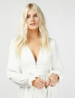 Best Pirce 🔔 Little Mistress X Vogue Williams 👗 Dresses Crochet V-Neck Midaxi Tea 👗 Dress 💯 -New In Womens Sales 2022 SD 10 T83 2916 K0 X EC 4