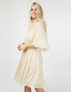 Best Pirce 🤩 Little Mistress X Vogue Williams 👗 Dresses Sparkly High Neck Mini Tiered 👗 Dress 🔥 -New In Womens Sales 2022 SD 10 T83 2938 K0 X EC 2