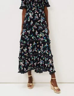 Hot Sale ๐คฉ Phase Eight ๐ Skirts Floral Maxi Tiered ๐ Skirt ๐ฅฐ