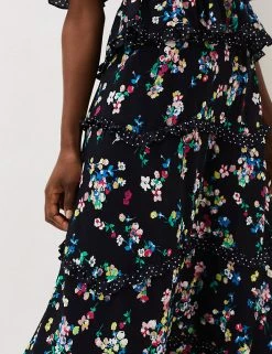 Hot Sale 🤩 Phase Eight 👗 Skirts Floral Maxi Tiered 👗 Skirt 🥰 -New In Womens Sales 2022 SD 10 T83 3058 Y4 X EC 3