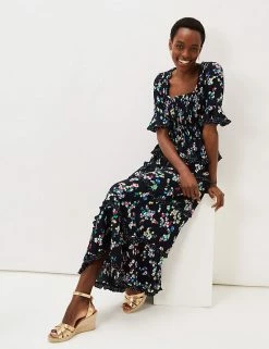 Hot Sale 🤩 Phase Eight 👗 Skirts Floral Maxi Tiered 👗 Skirt 🥰 -New In Womens Sales 2022 SD 10 T83 3058 Y4 X EC 4