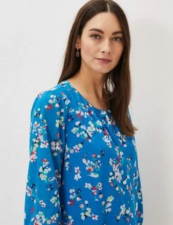 Discount ❤️ Phase Eight 👗 Dresses Pure Cotton Floral Midi Tiered 👕 Shirt 👗 Dress ❤️ -New In Womens Sales 2022 SD 10 T83 3084 E4 X EC 3