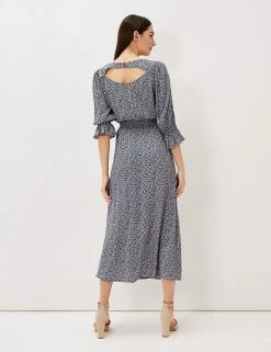 Top 10 😉 Phase Eight 👗 Dresses Ditsy Floral Square Neck Midi Waisted 👗 Dress 🎁 -New In Womens Sales 2022 SD 10 T83 3091 E4 X EC 1