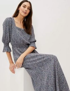 Top 10 😉 Phase Eight 👗 Dresses Ditsy Floral Square Neck Midi Waisted 👗 Dress 🎁 -New In Womens Sales 2022 SD 10 T83 3091 E4 X EC 4