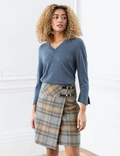 Cheap 🛒 Celtic & Co. 👗 Skirts Pure Wool Checked Mini Kilt 🌟