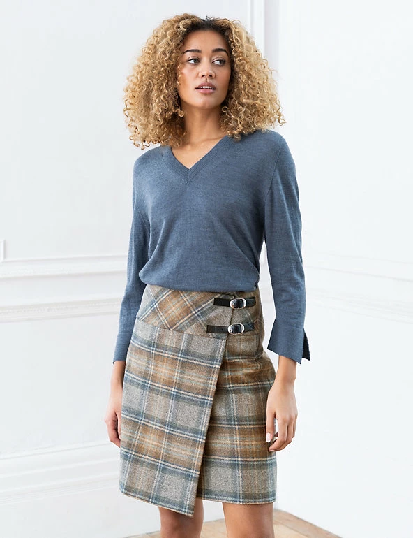 Cheap 🛒 Celtic & Co. 👗 Skirts Pure Wool Checked Mini Kilt 🌟 1 Cheap 🛒 Celtic & Co. 👗 Skirts Pure Wool Checked Mini Kilt 🌟