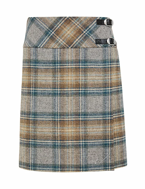 Cheap 🛒 Celtic & Co. 👗 Skirts Pure Wool Checked Mini Kilt 🌟 2 Cheap 🛒 Celtic & Co. 👗 Skirts Pure Wool Checked Mini Kilt 🌟 - Image 2