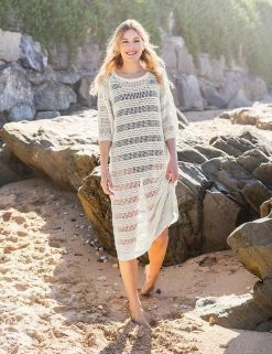 Hot Sale 😉 Celtic & Co. 👗 Dresses Pure Linen Knitted 3/4 Sleeve Midi 👗 Dress 👍