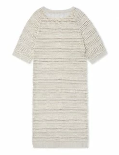 Hot Sale 😉 Celtic & Co. 👗 Dresses Pure Linen Knitted 3/4 Sleeve Midi 👗 Dress 👍 -New In Womens Sales 2022 SD 10 T83 3747 N0 X EC 2