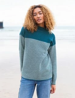 Best reviews of ๐ฅฐ Celtic & Co. Jumpers Pure Wool Striped Funnel Neck Jumper ๐ฅฐ