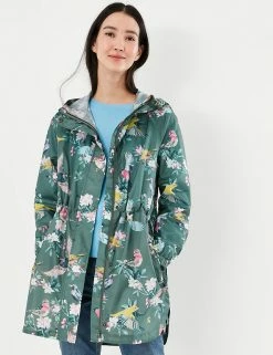 Budget ✨ Joules 🧥 Coats & Jackets Waterproof Floral Hooded Packaway Raincoat 👏 -New In Womens Sales 2022 SD 10 T83 4123 J4 X EC 1