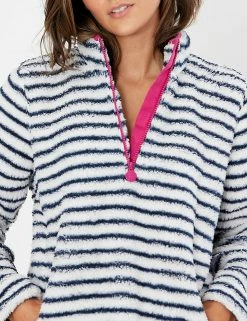 Best deal 👏 Joules Jumpers Striped Half Zip Jumper 😍 -New In Womens Sales 2022 SD 10 T83 4300 K4 X EC 1