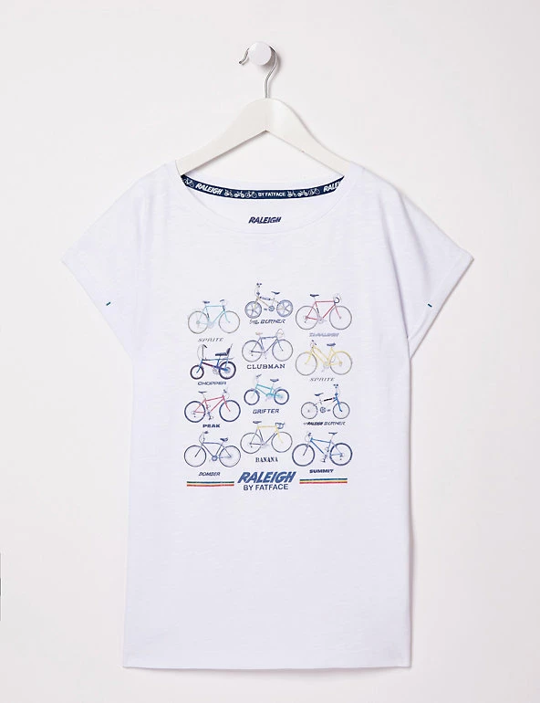 Cheap ❤️ FatFace Women Pure Cotton Printed Crew Neck T-Shirt ✔️ 2 Cheap ❤️ FatFace Women Pure Cotton Printed Crew Neck T-Shirt ✔️ - Image 2