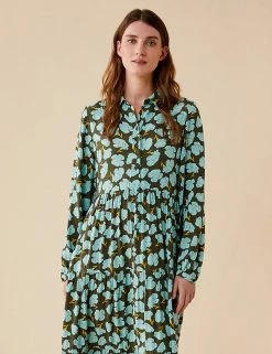 Discount 😀 Finery London 👗 Dresses Floral Button Front Midaxi 👚 Shirt 👗 Dress 😉 -New In Womens Sales 2022 SD 10 T83 4649 KA X EC 1