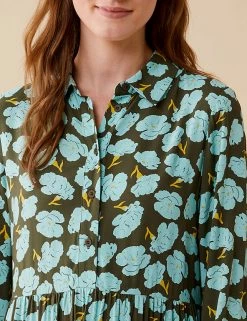 Discount 😀 Finery London 👗 Dresses Floral Button Front Midaxi 👚 Shirt 👗 Dress 😉 -New In Womens Sales 2022 SD 10 T83 4649 KA X EC 2