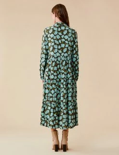 Discount 😀 Finery London 👗 Dresses Floral Button Front Midaxi 👚 Shirt 👗 Dress 😉 -New In Womens Sales 2022 SD 10 T83 4649 KA X EC 3